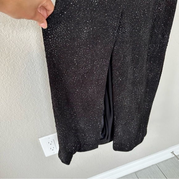 Alex Evenings Black Sparkle Maxi Dress - Picture 11 of 14